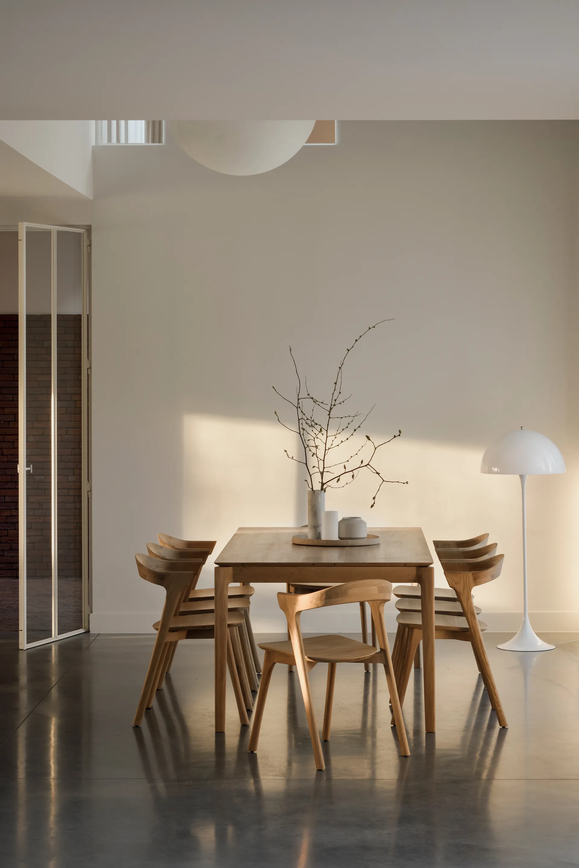 Bok ruokapöytä 200x95 cm, Hardwax oiled oak Ethnicraft