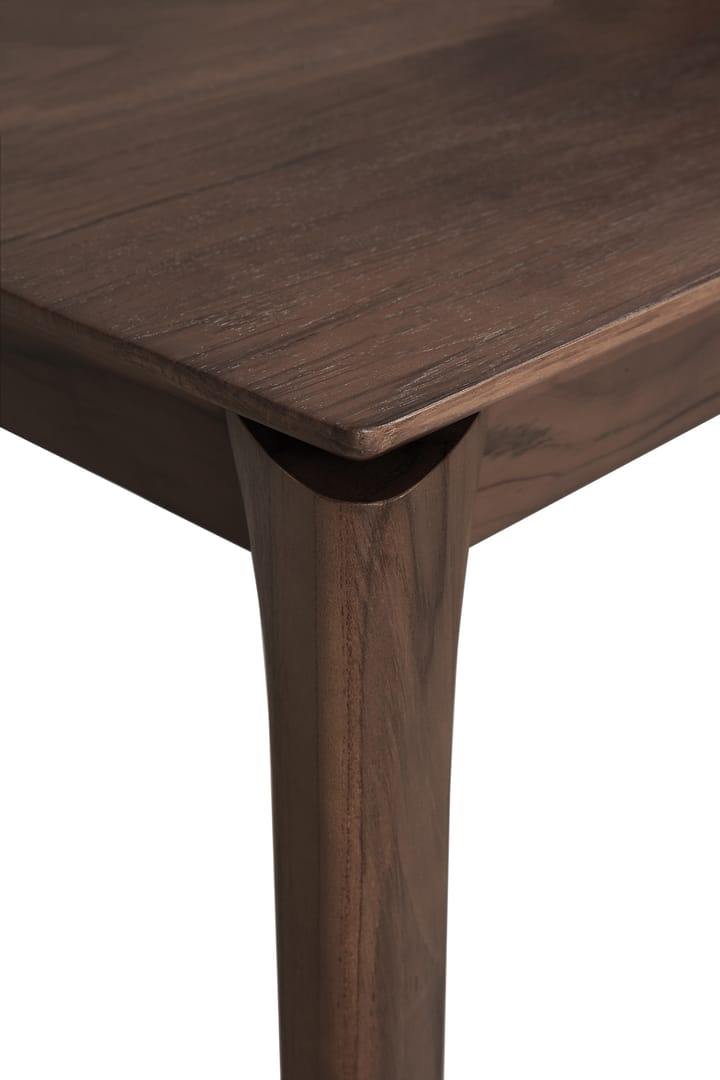 Bok ruokapöytä 220x95 cm, Lakattu tiikki Ethnicraft