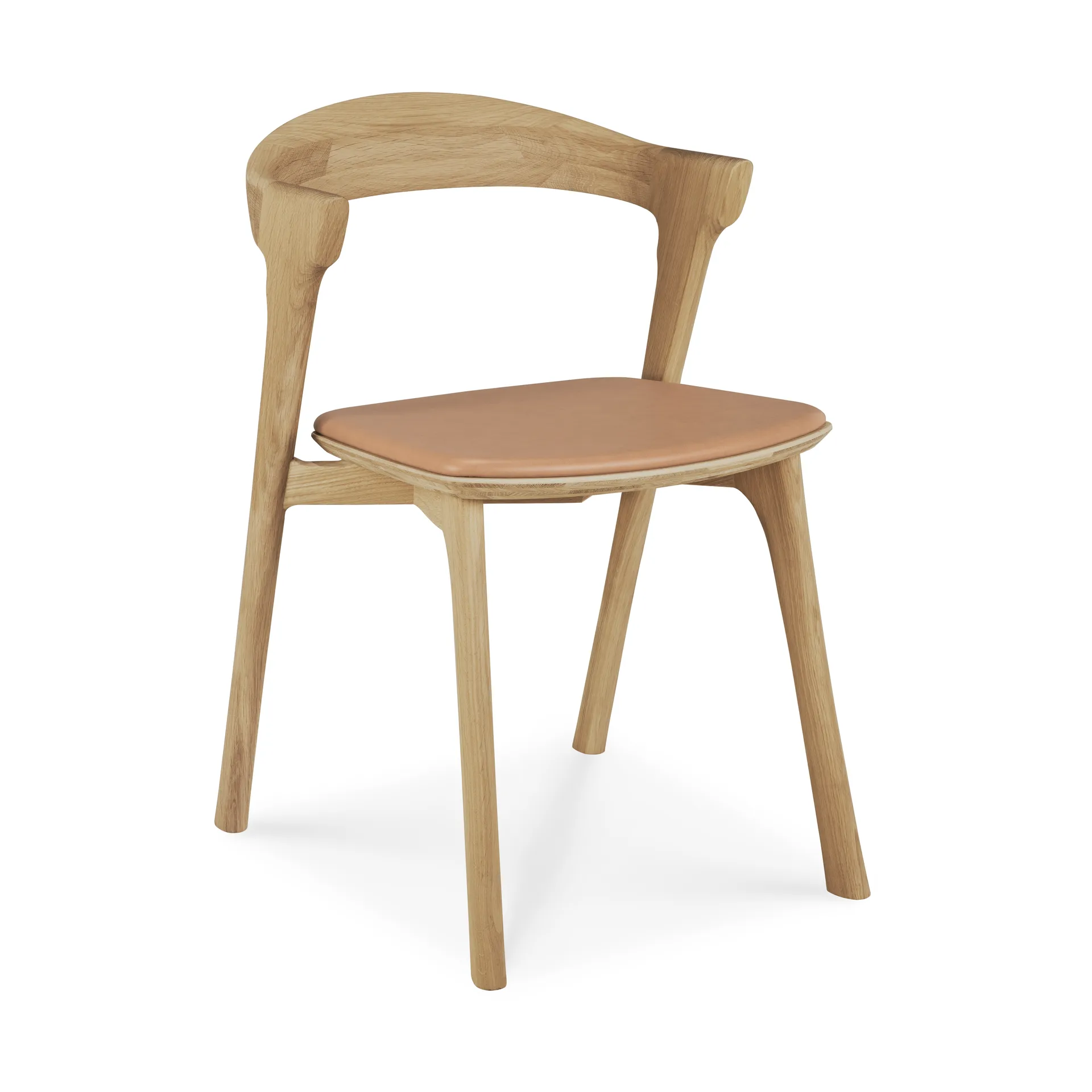 Bok tuoli, Lakattu tammi-nahka Sienna Ethnicraft