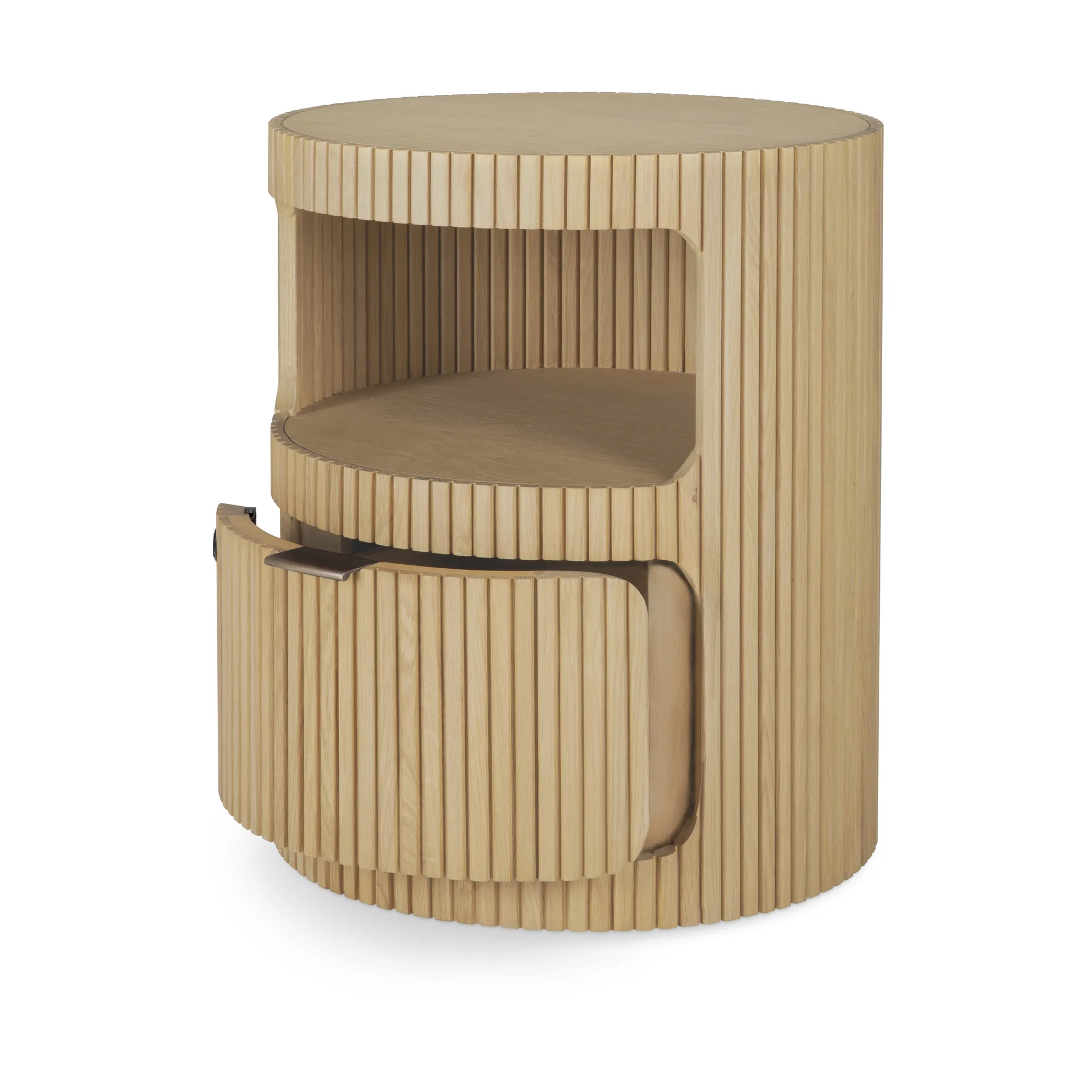 Boomerang kassakaappi avaimella lukittava, Tammi, Ø45 cm Ethnicraft