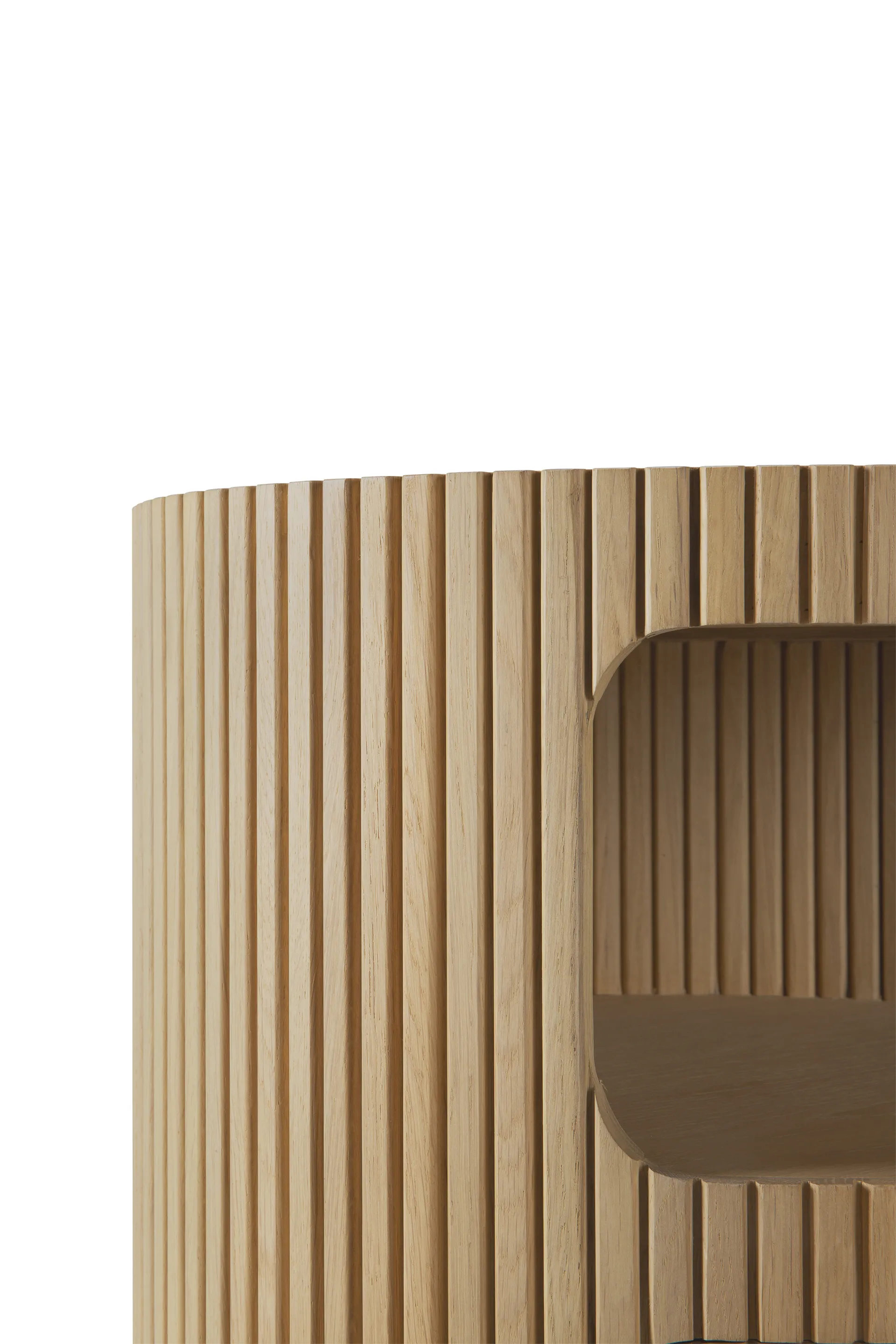 Boomerang kassakaappi avaimella lukittava, Tammi, Ø45 cm Ethnicraft