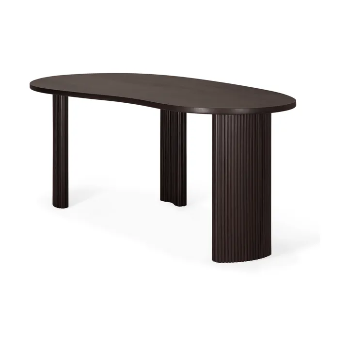 Boomerang kirjoituspöytä - Tummanruskea mahonki, 200×100×76 cm - Ethnicraft