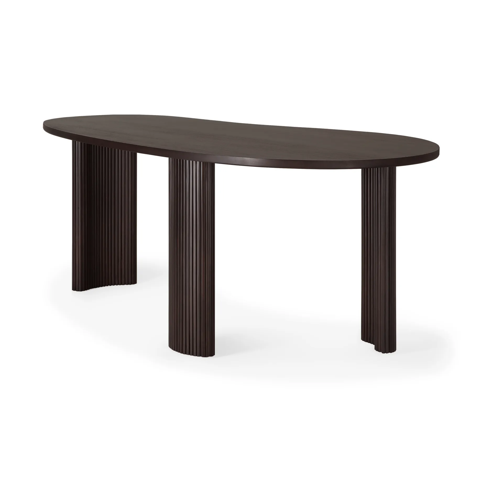 Boomerang kirjoituspöytä, Tummanruskea mahonki, 200×100×76 cm Ethnicraft