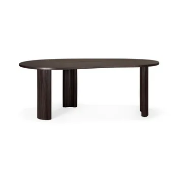 Boomerang kirjoituspöytä - Tummanruskea mahonki, 200×100×76 cm - Ethnicraft