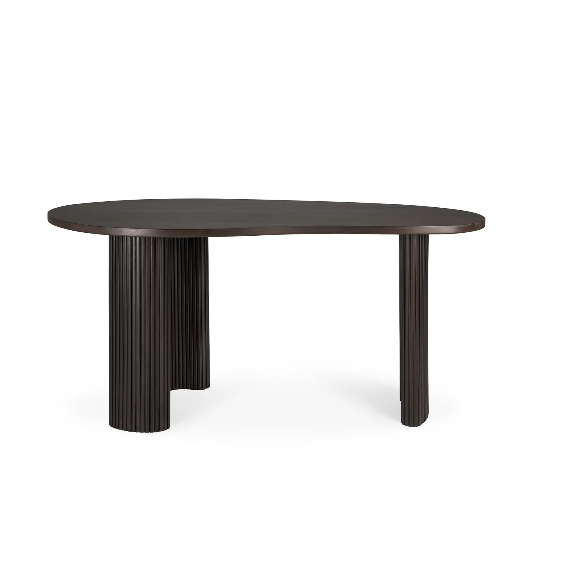 Boomerang kirjoituspöytä, Tummanruskeaksi petsattu mahonki, 160x83x76 cm Ethnicraft