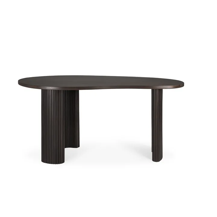 Boomerang kirjoituspöytä - Tummanruskeaksi petsattu mahonki, 160x83x76 cm - Ethnicraft