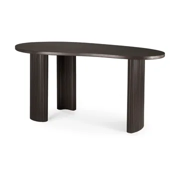 Boomerang kirjoituspöytä - Tummanruskeaksi petsattu mahonki, 160x83x76 cm - Ethnicraft