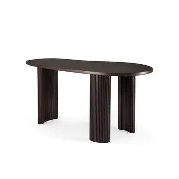 Boomerang kirjoituspöytä - Tummanruskeaksi petsattu mahonki, 160x83x76 cm - Ethnicraft