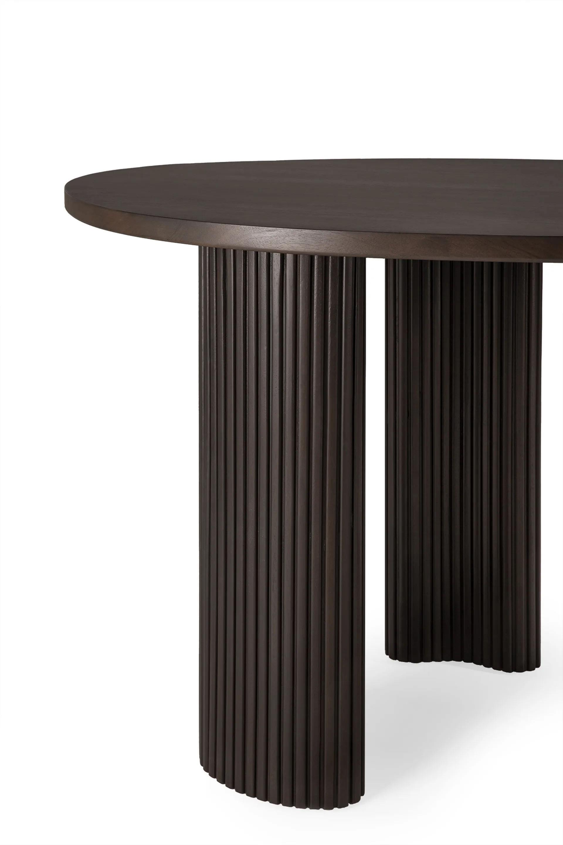 Boomerang kirjoituspöytä, Tummanruskeaksi petsattu mahonki, 160x83x76 cm Ethnicraft