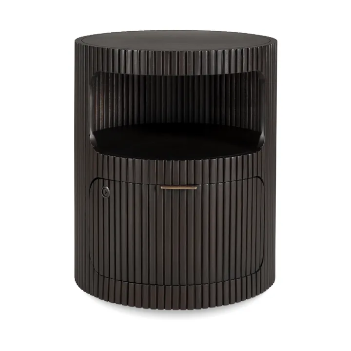 Boomerang laatikosto - Tummanruskea mahonki, Ø45 cm - Ethnicraft