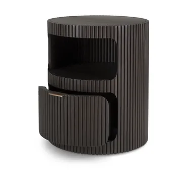 Boomerang laatikosto - Tummanruskea mahonki, Ø45 cm - Ethnicraft