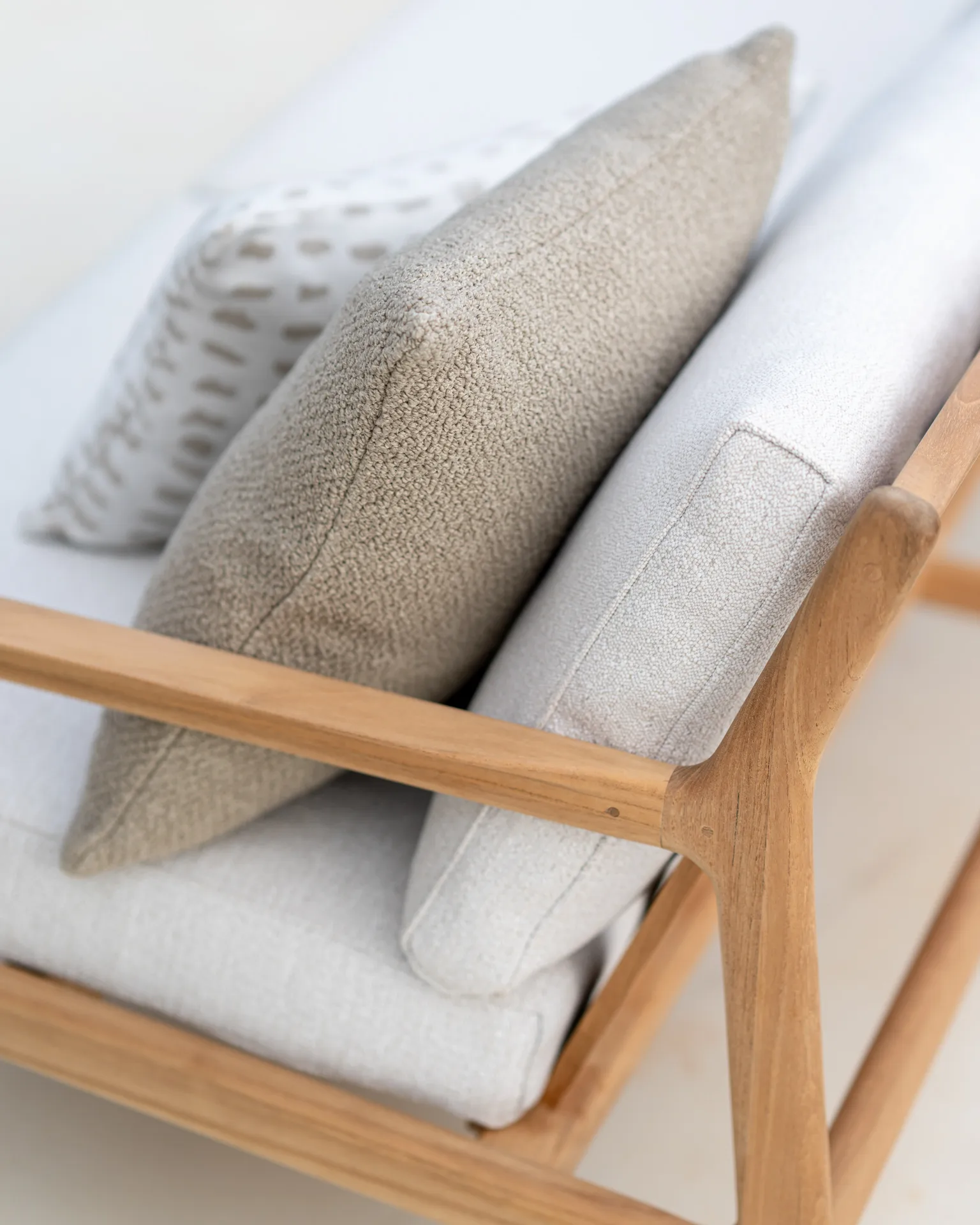 Boucle outdoor -tyyny 50 x 50 cm, Oat Ethnicraft