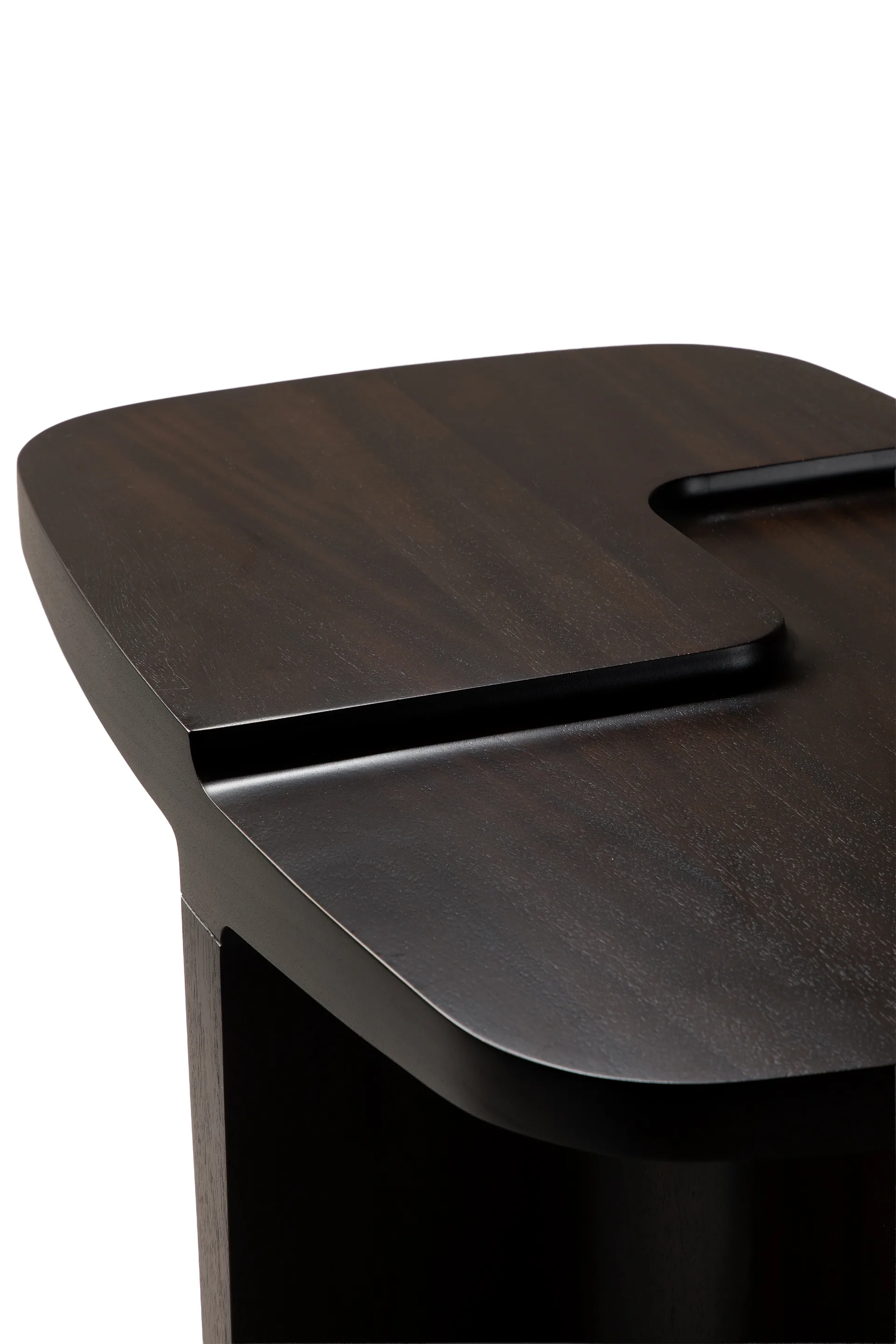 Brutalist sivupöytä, Rose brown mahonki, 60x40 cm Ethnicraft