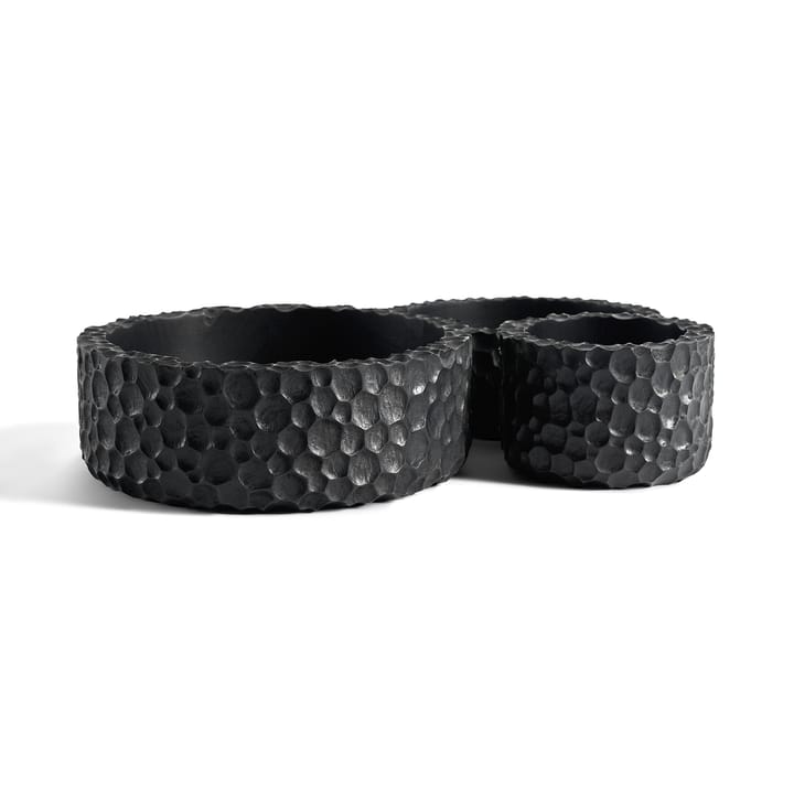 Chopped bowls setti 3 kpl, Lackad mahogny Ethnicraft