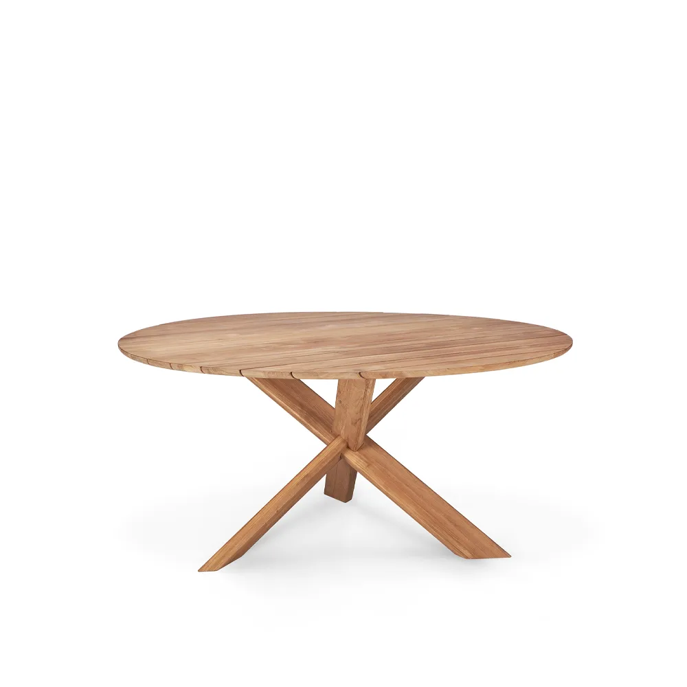 Circle outdoor -ruokapöytä tiikki, Ø 136 cm Ethnicraft