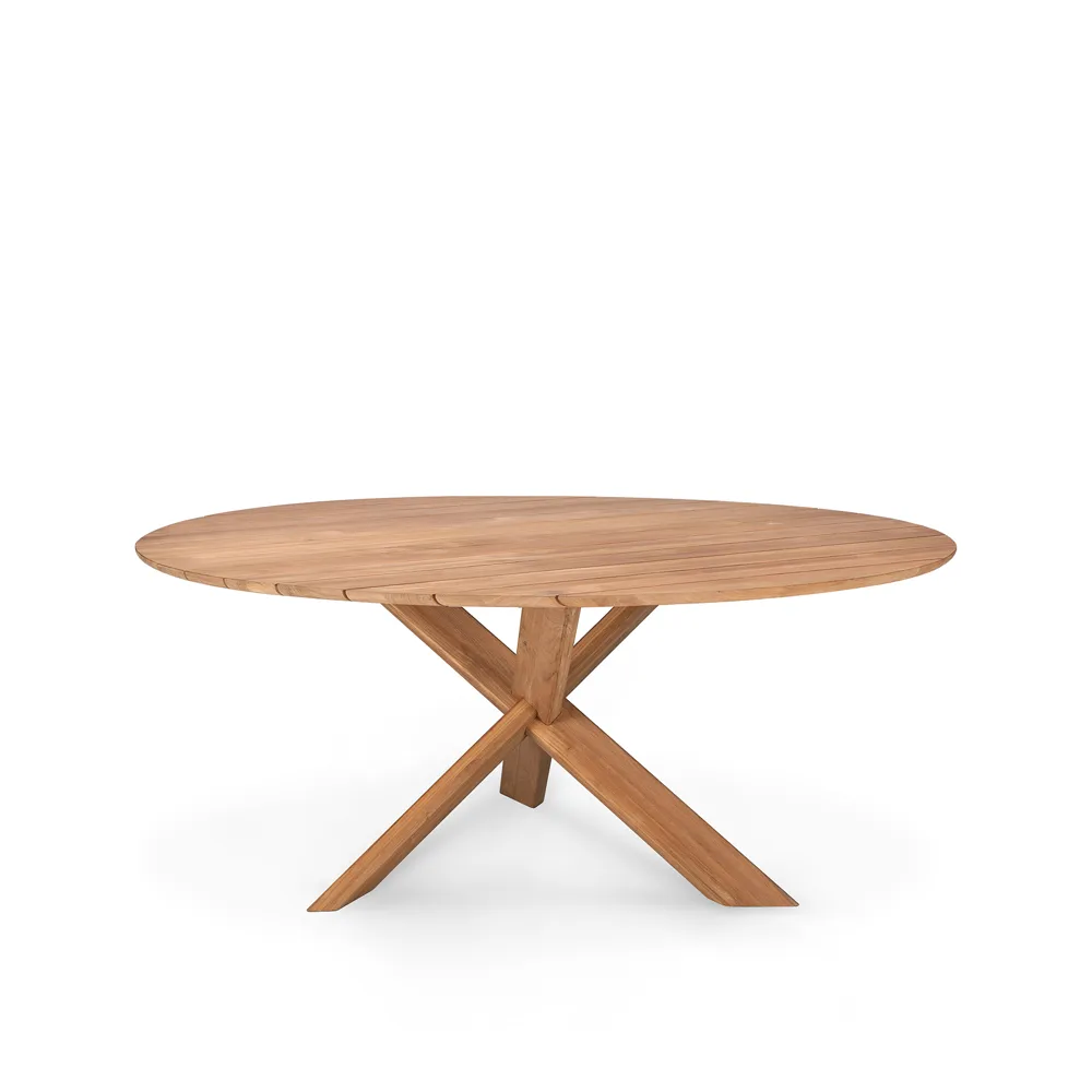 Circle outdoor -ruokapöytä tiikki, Ø 163 cm Ethnicraft