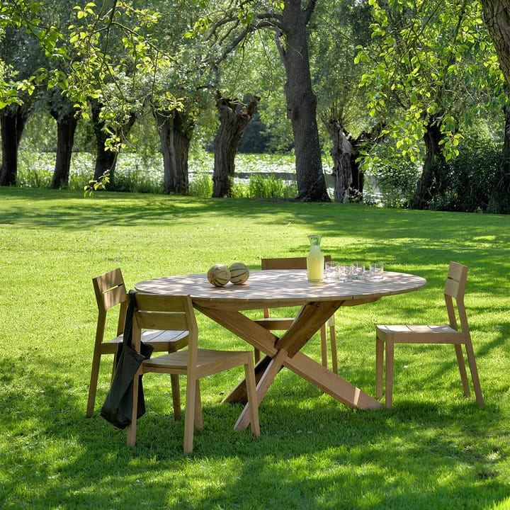 Circle outdoor -ruokapöytä tiikki, Ø 163 cm Ethnicraft