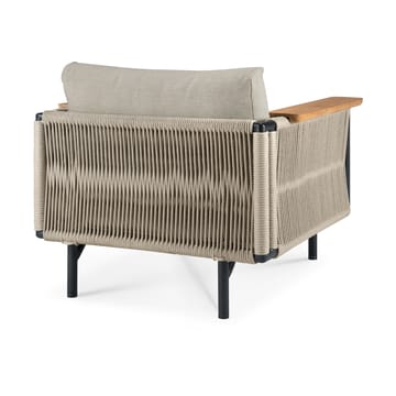 Corbey Outdoor lepotuoli tyynyllä - Aluminium black-Oyster - Ethnicraft