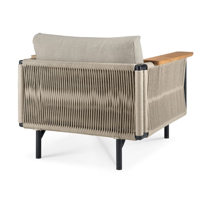 Corbey Outdoor lepotuoli tyynyllä, Aluminium black-Oyster Ethnicraft