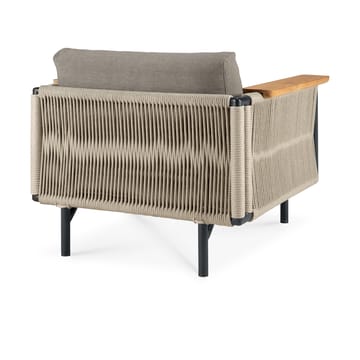 Corbey Outdoor lepotuoli tyynyllä - Aluminium black-Silt - Ethnicraft