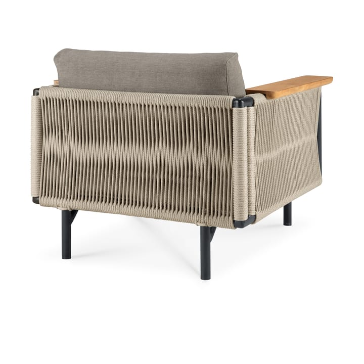 Corbey Outdoor lepotuoli tyynyllä, Aluminium black-Silt Ethnicraft