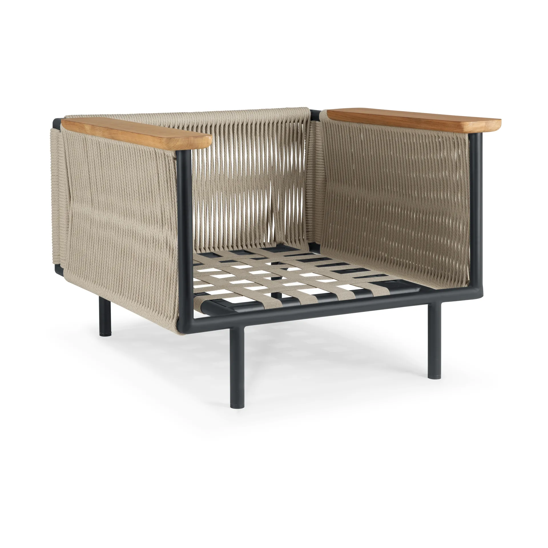 Corbey Outdoor loungetuoli, Aluminium black Ethnicraft