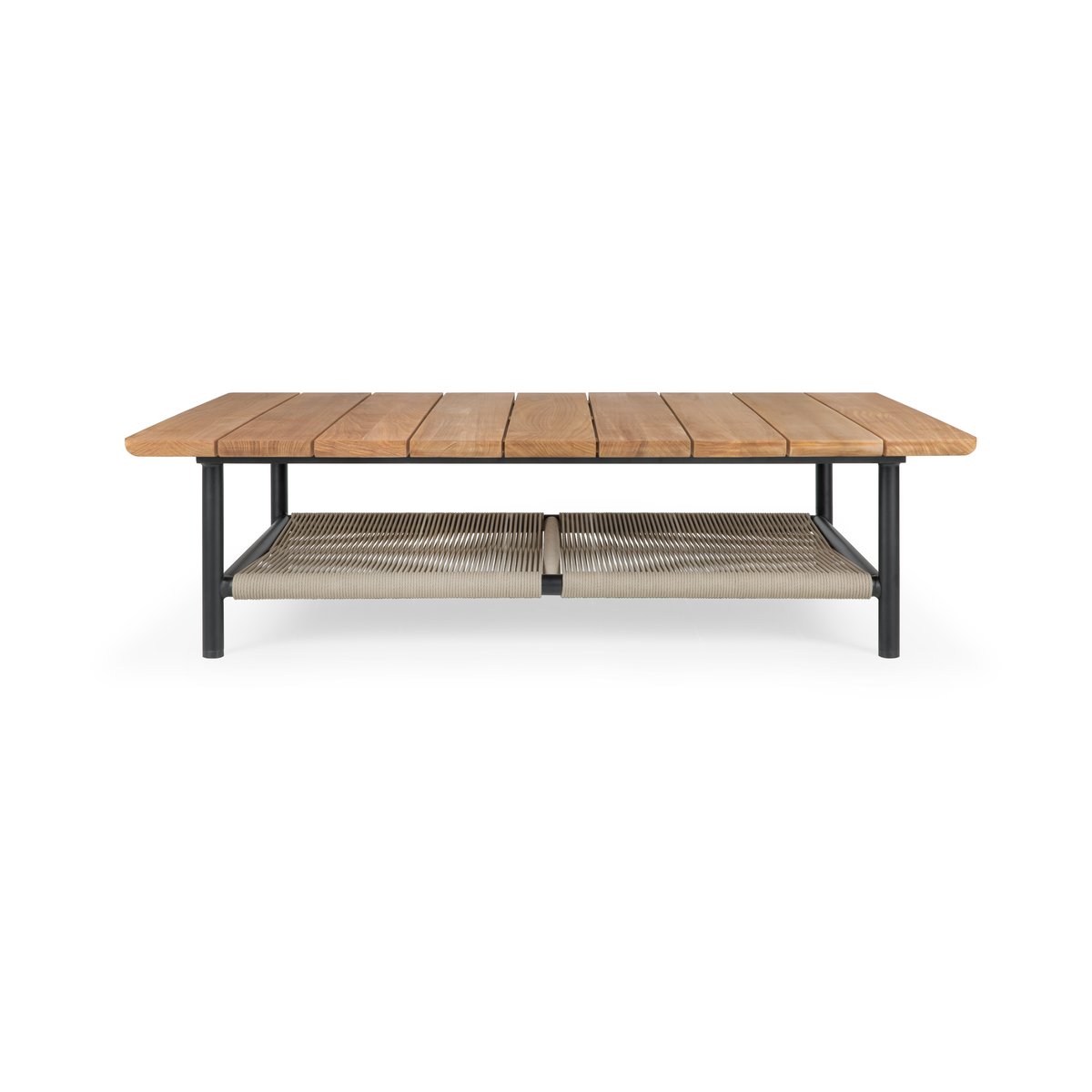 Ethnicraft Corbey Outdoor sohvapöytä 120 cm, teak-aluminium black