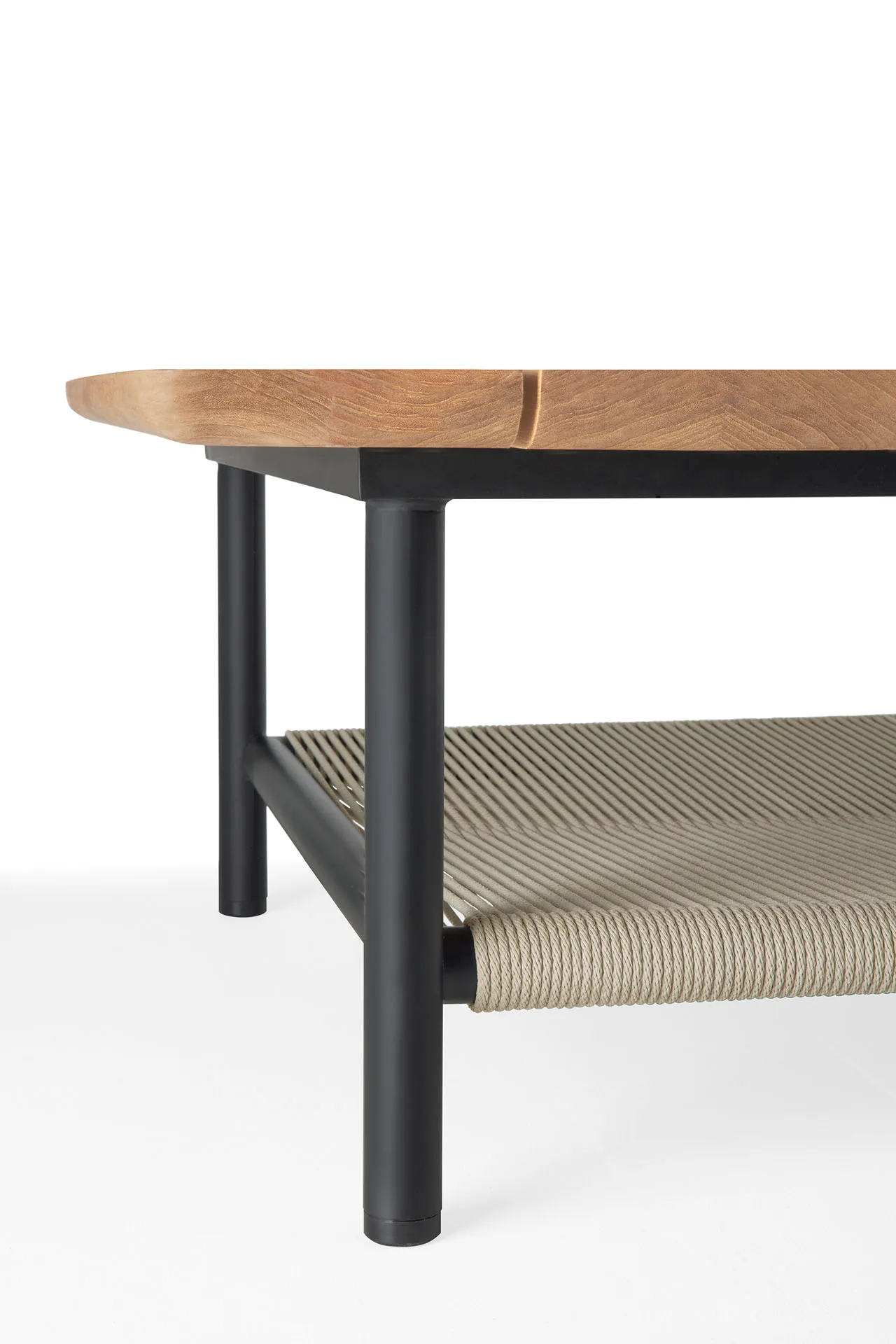 Corbey Outdoor sohvapöytä, 120 cm, teak-aluminium black Ethnicraft