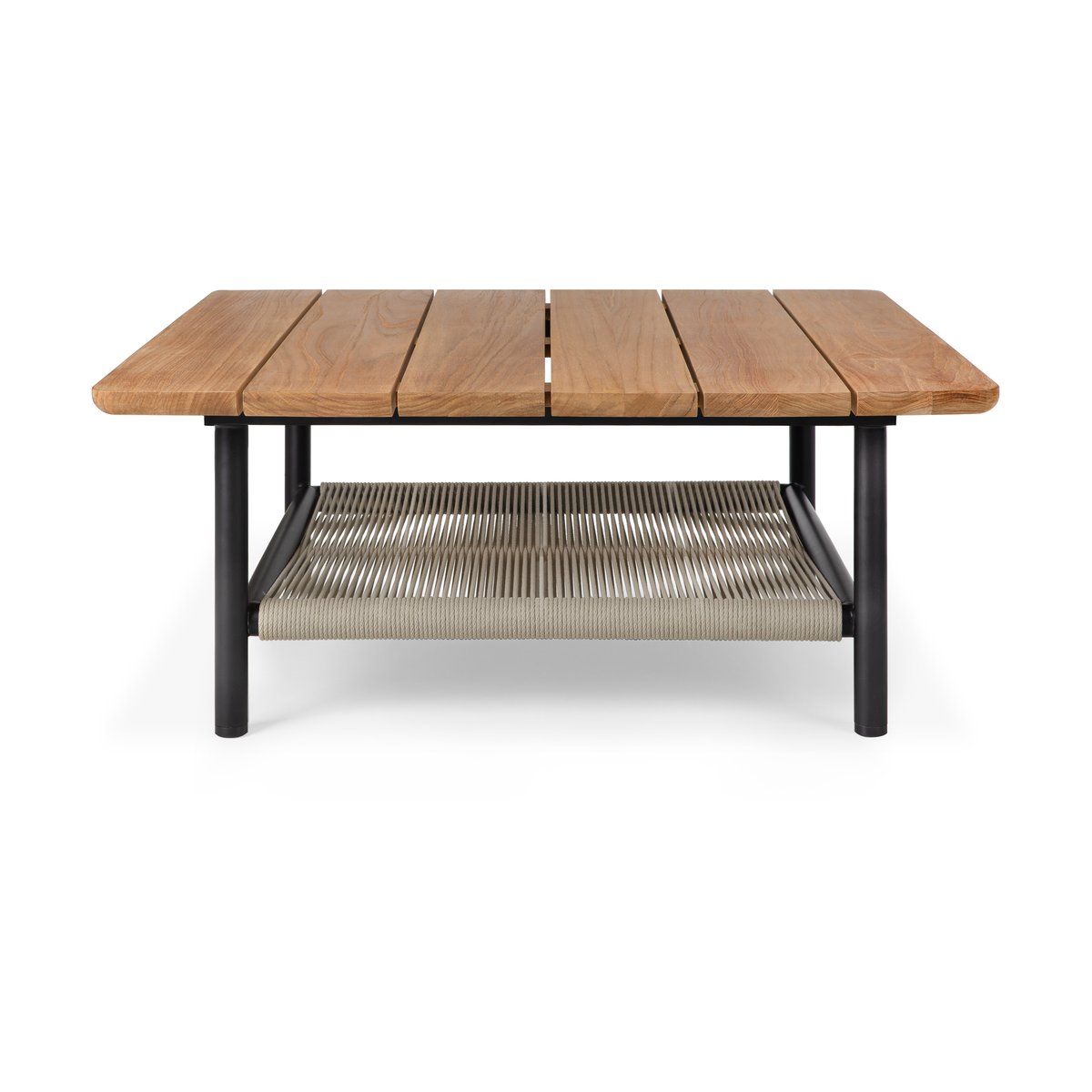 Ethnicraft Corbey Outdoor sohvapöytä 80 cm, teak-aluminium black