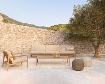 Donut outdoor pouf -istuinrahi - Marsala check - Ethnicraft