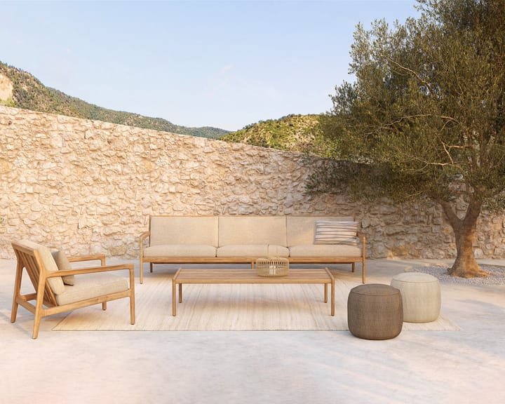 Donut outdoor pouf -istuinrahi, Marsala check Ethnicraft