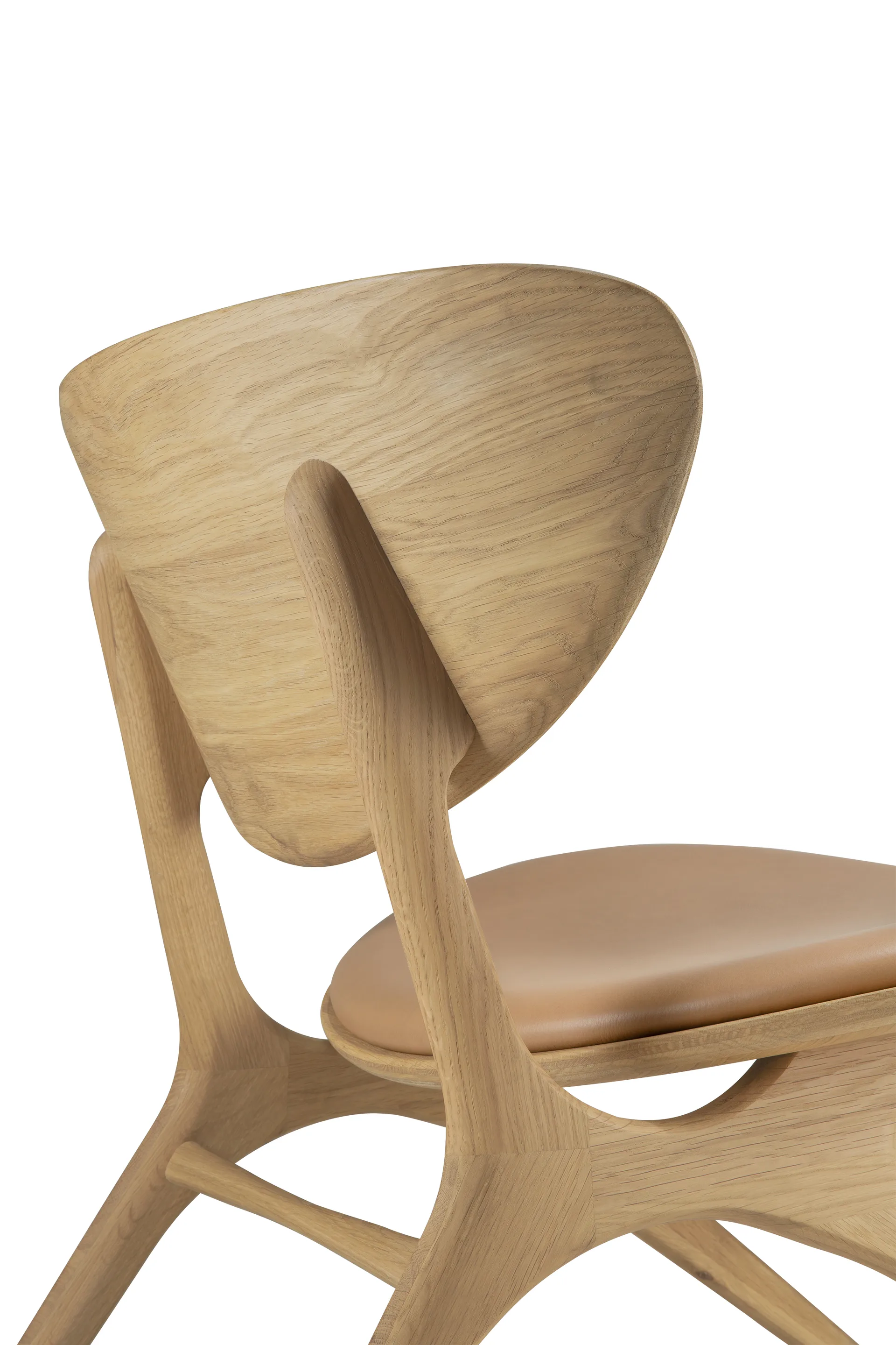 Eye lounge nojatuoli, Lakattu tammi-nahka Sienna Ethnicraft