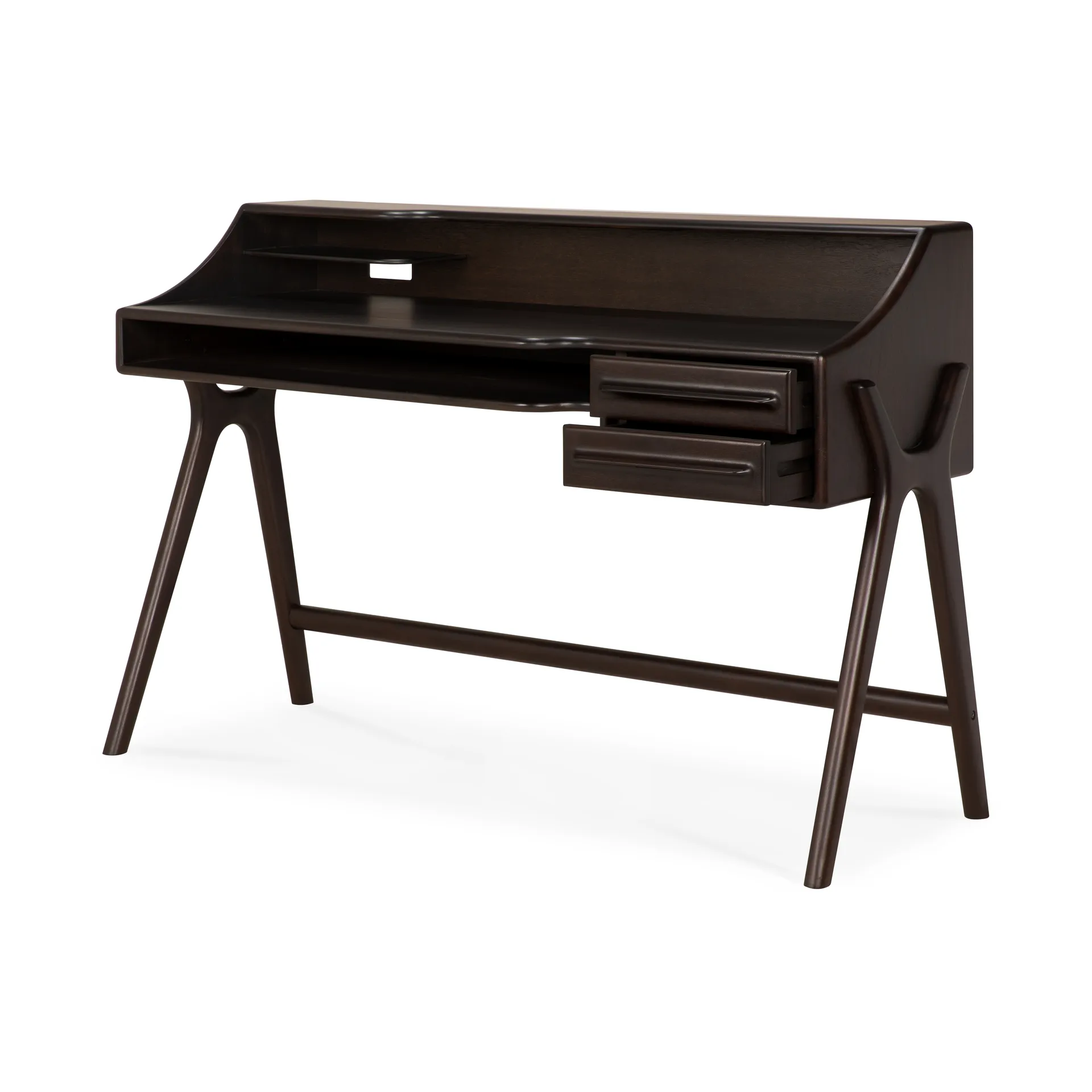 Flow kirjoituspöytä, Rose brown mahonki, 140×55 cm Ethnicraft