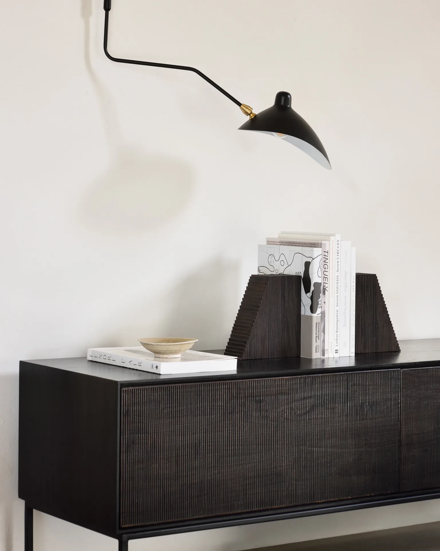 Grooves kirjatuki 2-pakkaus, Mahogany dark brown Ethnicraft