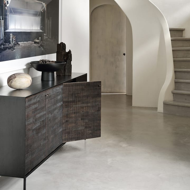 Grooves sideboard, Black 4 ovea Ethnicraft