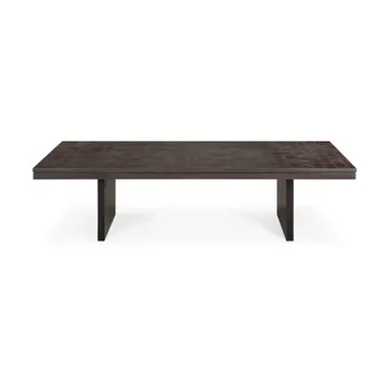 Grooves sohvapöytä - Off black teak, 135×65 cm - Ethnicraft