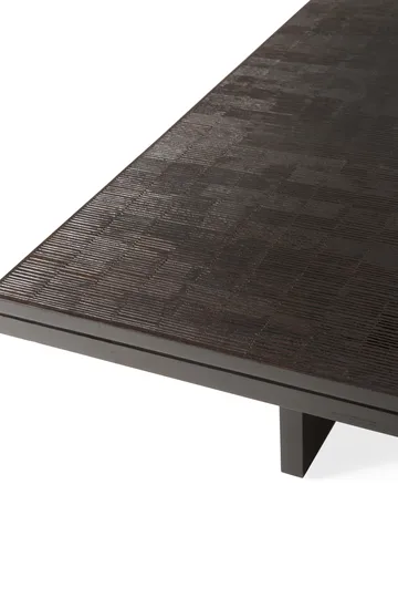 Grooves sohvapöytä - Off black teak, 140×110 cm - Ethnicraft