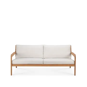 Jack outdoor -sohva 2-istuttava tiikki - offwhite, tiikkirunko - Ethnicraft