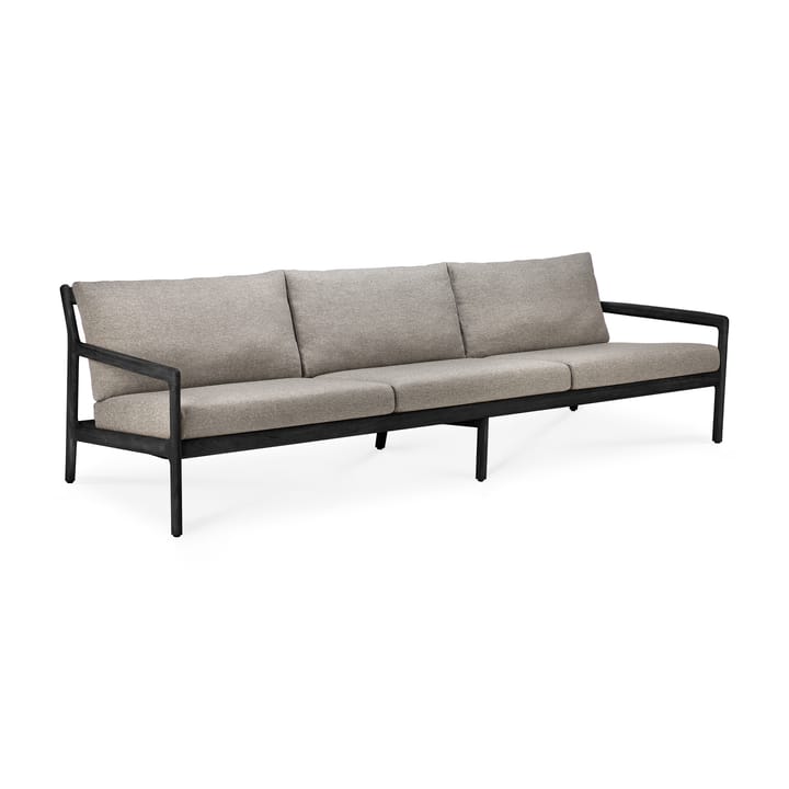 Jack outdoor -sohva 3-istuttava mustaksi petsattu tiikki, Mocha Ethnicraft