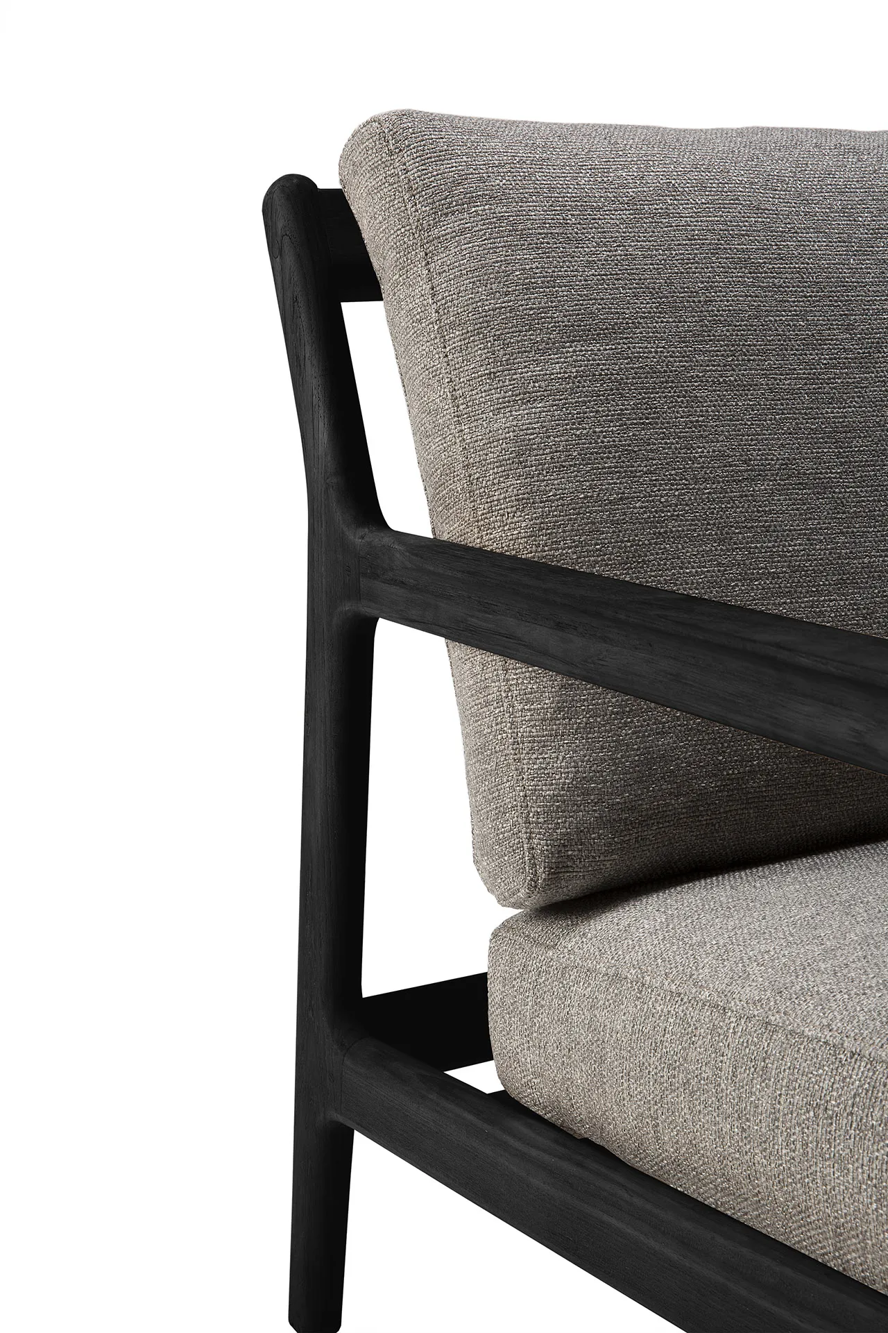 Jack outdoor -sohva 3-istuttava mustaksi petsattu tiikki, Mocha Ethnicraft