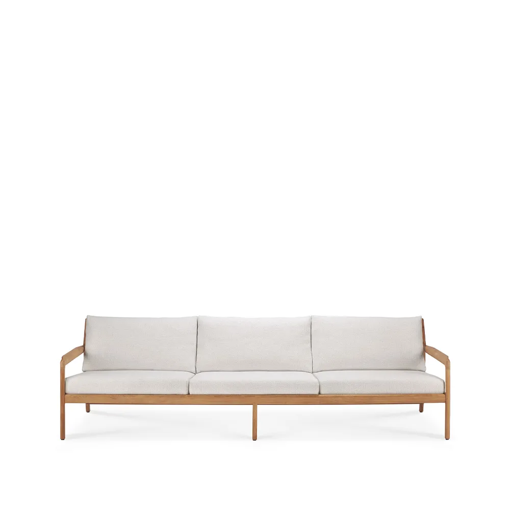 Jack outdoor -sohva 3-istuttava tiikki, Offwhite Ethnicraft