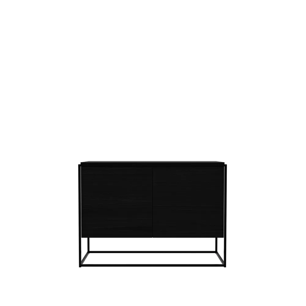 Monolit sideboard, Musta tammi 2 ovea-Metalli Ethnicraft