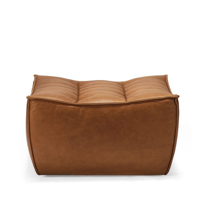 N701 jalkarahi 70x70 cm - Aniline leather brown - Ethnicraft