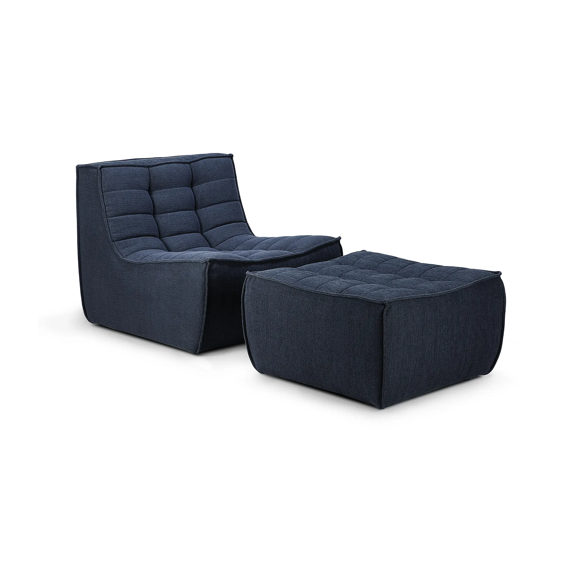 N701 jalkarahi 70x70 cm, Graphite (siniharmaa) Ethnicraft