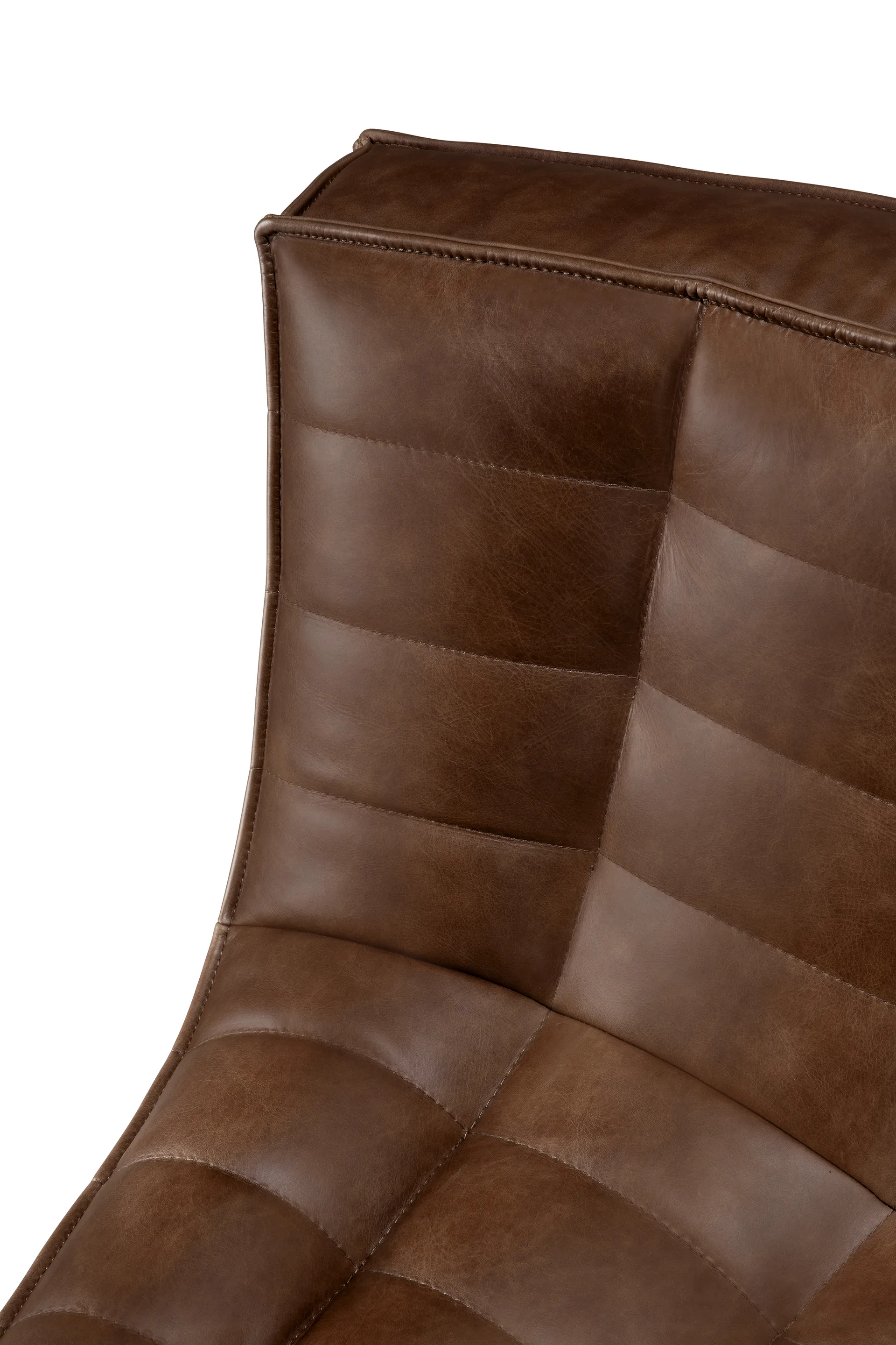 N701 kulmamoduuli pyöristetty 45°, Nahka Chestnut Ethnicraft