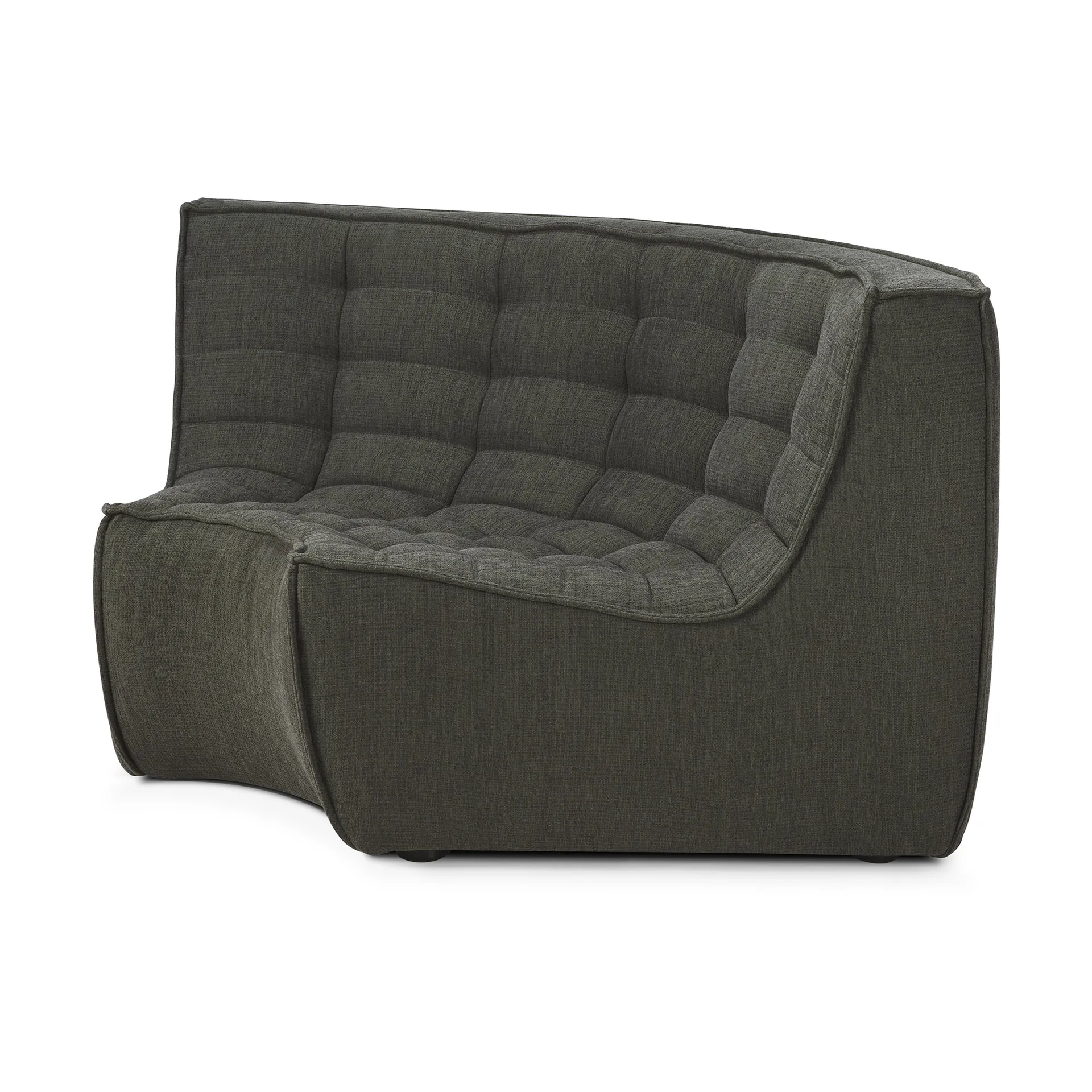 N701 kulmamoduuli pyöristetty, Moss Eco fabric Ethnicraft