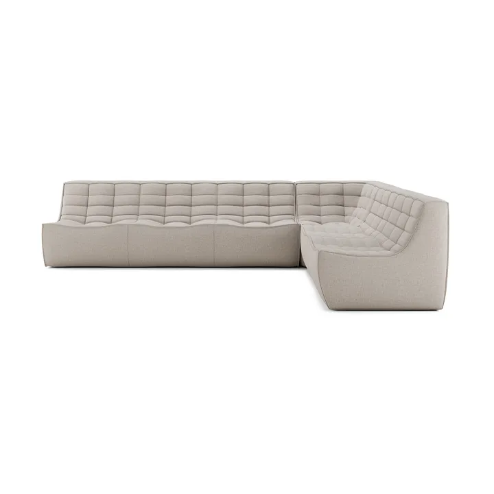 N701 moduulin kulmasohva suoralla kulmalla, kangas Beige, 301×231 cm - Ethnicraft
