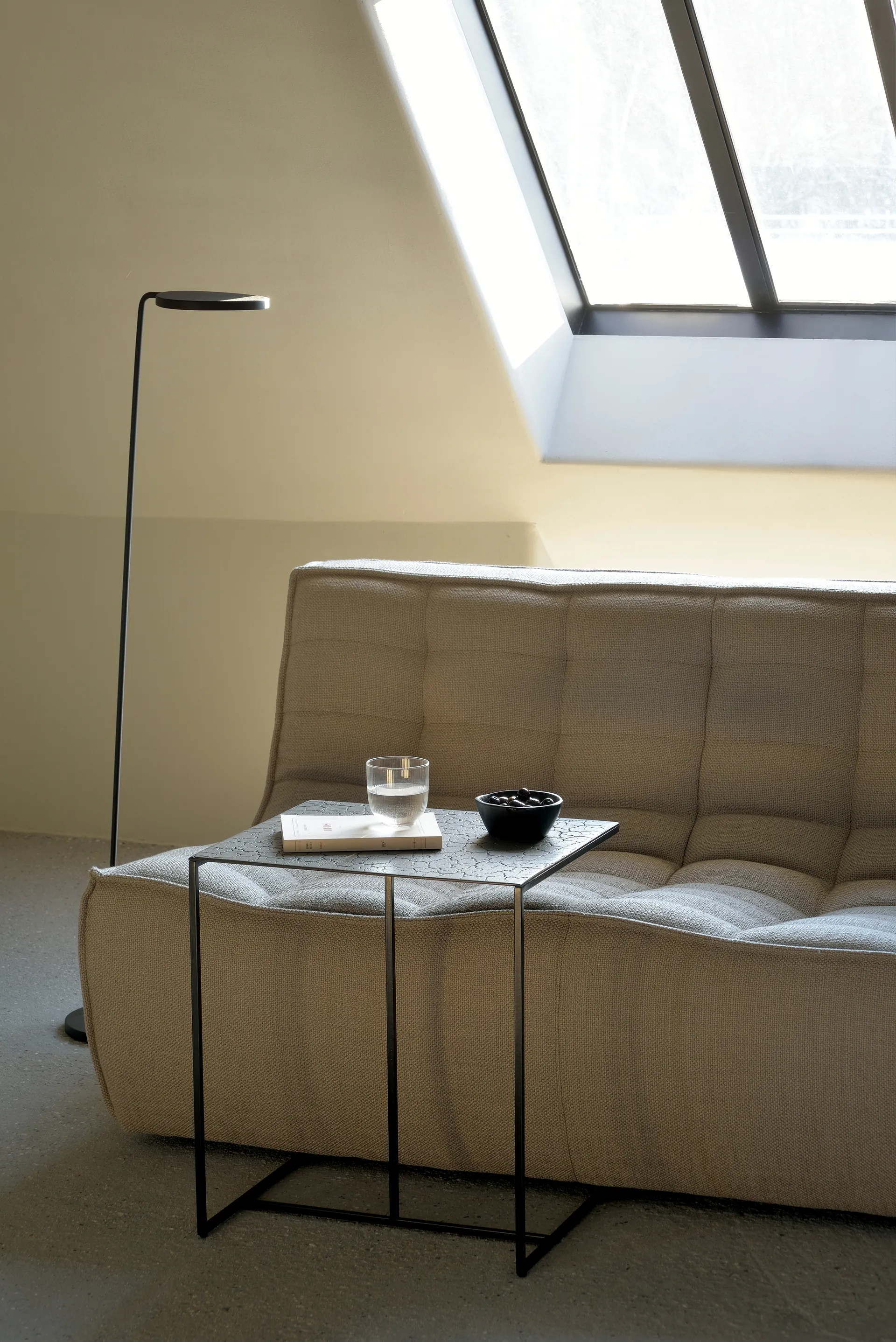 N701 moduulin kulmasohva suoralla kulmalla, kangas Beige, 301×231 cm Ethnicraft