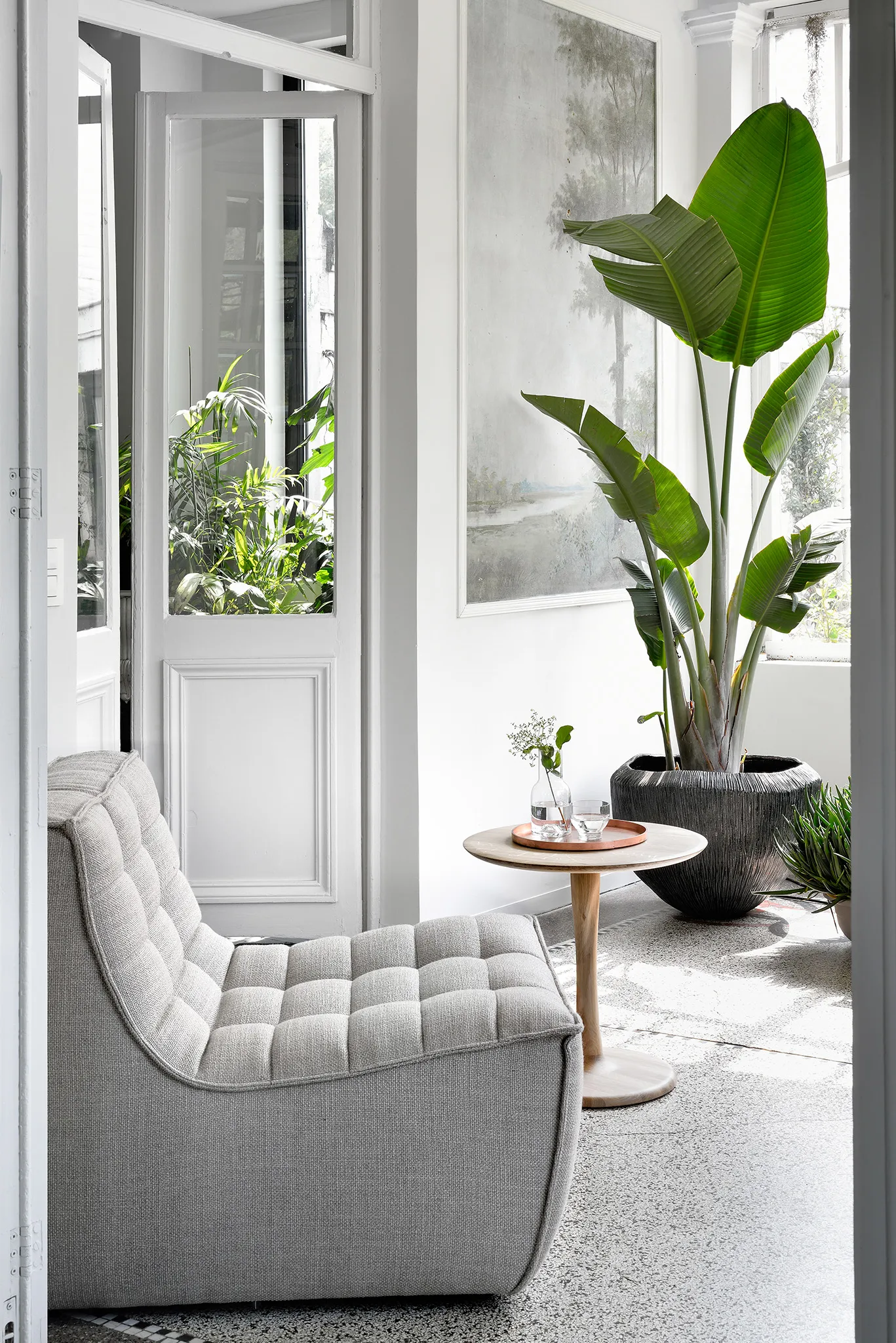 N701 nojatuoli, Kangas beige Ethnicraft