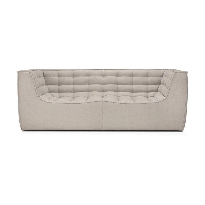 N701 sohva 2-istuttava - Beige, käsinojilla - Ethnicraft